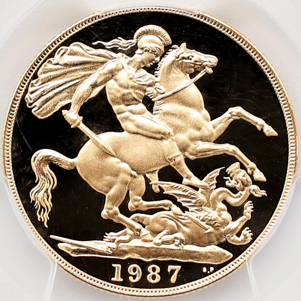 �������� 1987 �ѹ� ���ꥶ�٥�2�� ���֥�� 2�ݥ�� ��� �ץ롼�� PCGS PR 70 DCAM �ǹ���� ����̤������ �����硼��ε�༣ �����ꥹ ��� �ڥݥ���ȡ������ݥ������оݳ���