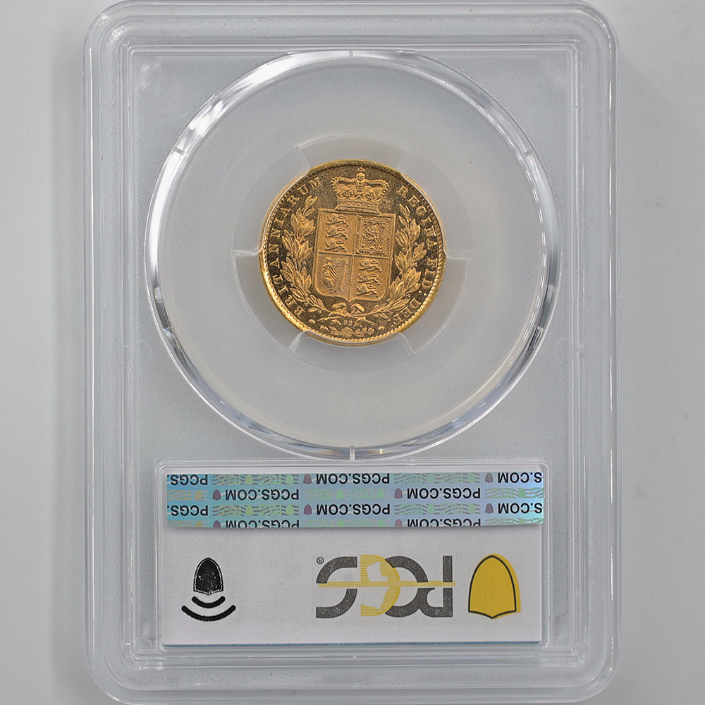 1871 �ѹ� �������ȥꥢ���� ��󥰥��֥�� 1�ݥ�� ��� ̤���� PCGS MS 63 ̤������ �����ꥹ ���