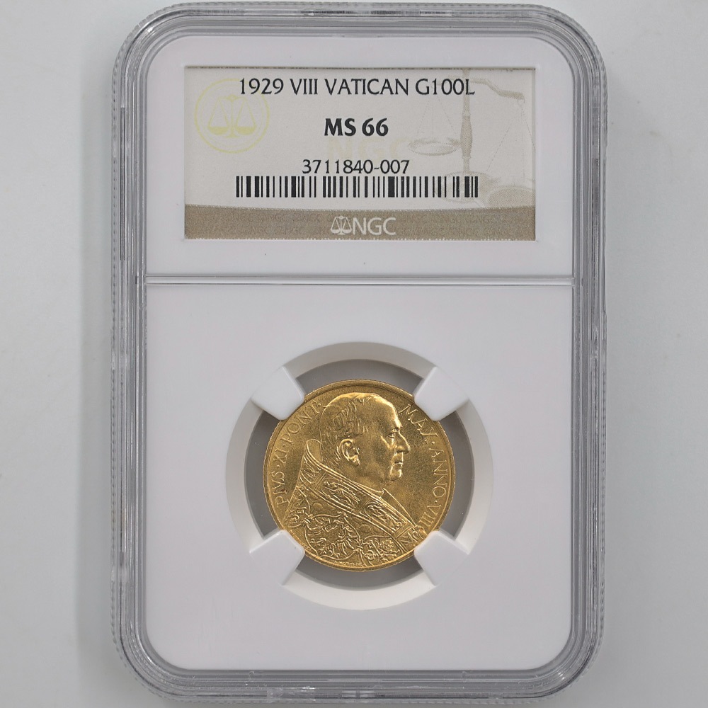 ��Ƥ�� �������� 1929 �����ꥢ �Х�����Թ� �ԥ���11�� 100��� ��� NGC MS 66 ��ǹ���� ����̤�����ʡڥݥ���ȡ������ݥ������оݳ���