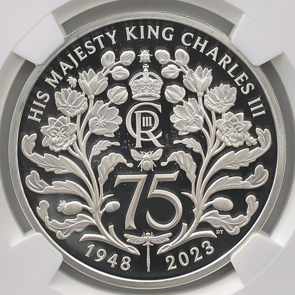 ����� 2023 �ѹ� ���㡼�륺3�� ����75��ǯ��ǰ 5�ݥ�� ��� �ץ롼�� NGC PF 69 UC �ǹ���� ����̤������ ��Ȣ�� �����ꥹ ��� ������1��Τ�