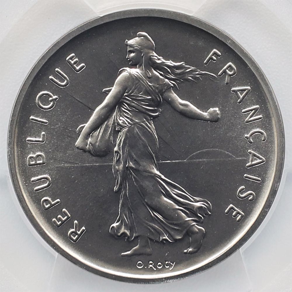 1971 �ե�� ��򼬤����� 5�ե�� �ԥ��ե��� ��Ƽ�� PCGS SP 69 ��ǹ���� ����̤������