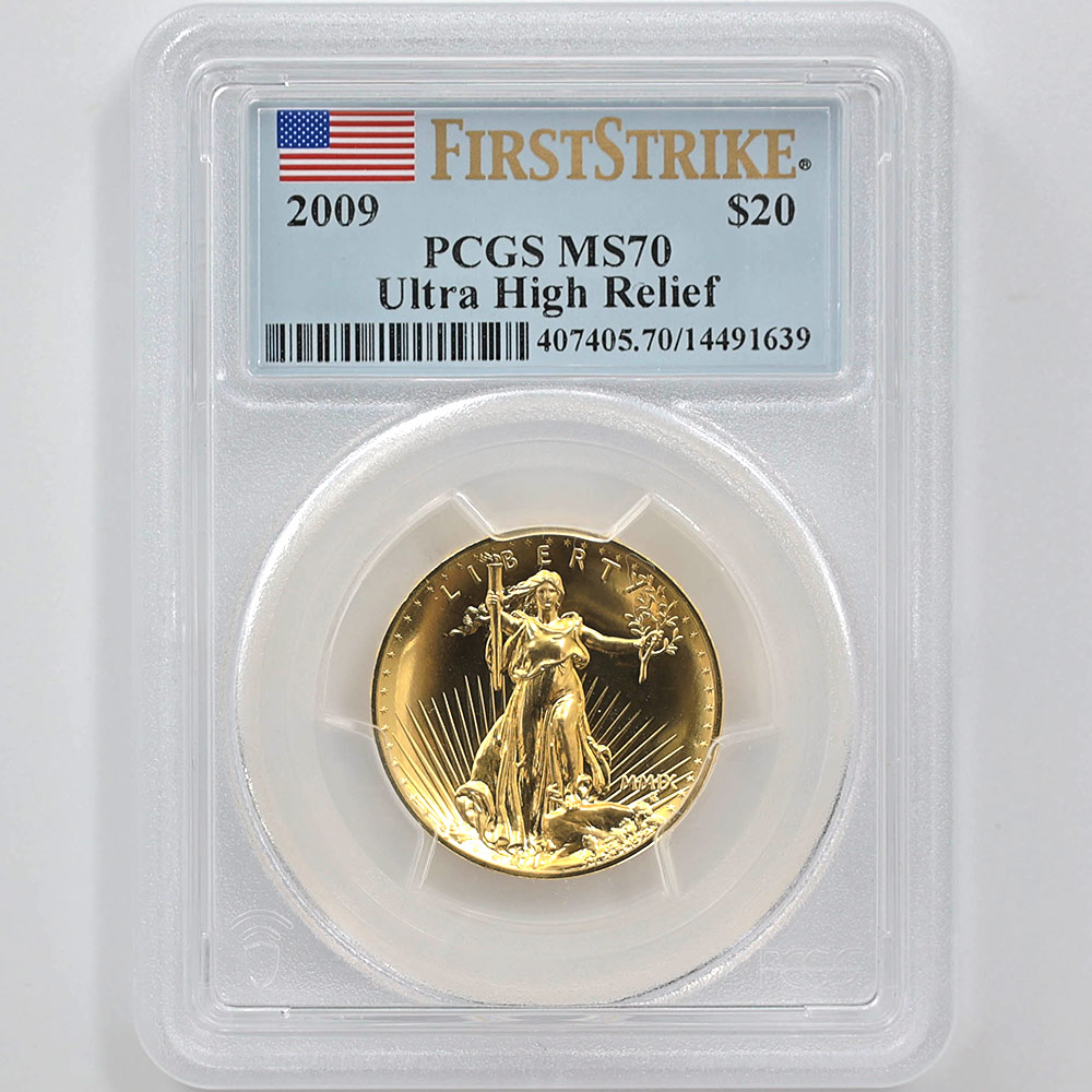 2009 ����ꥫ ����ȥ�ϥ���꡼�� ���֥륤������ 20�ɥ� ��� 1���� ̤���� PCGS MS 70 FS ������ �ǹ���� ����̤������