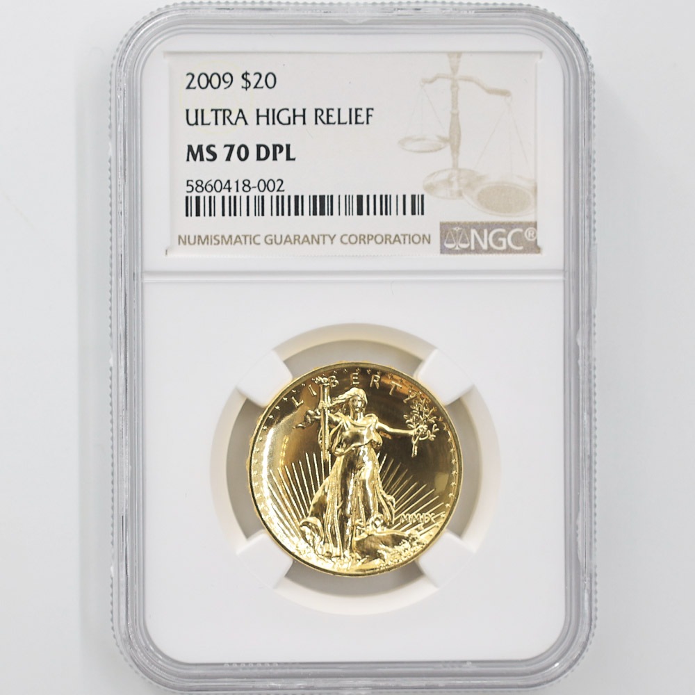 �������� 2009 ����ꥫ ����ȥ�ϥ���꡼�� ���֥륤������ 20�ɥ� ��� 1���� ̤���� NGC MS 70 DPL �ǹ���� ����̤�����ʡڥݥ���ȡ������ݥ������оݳ���