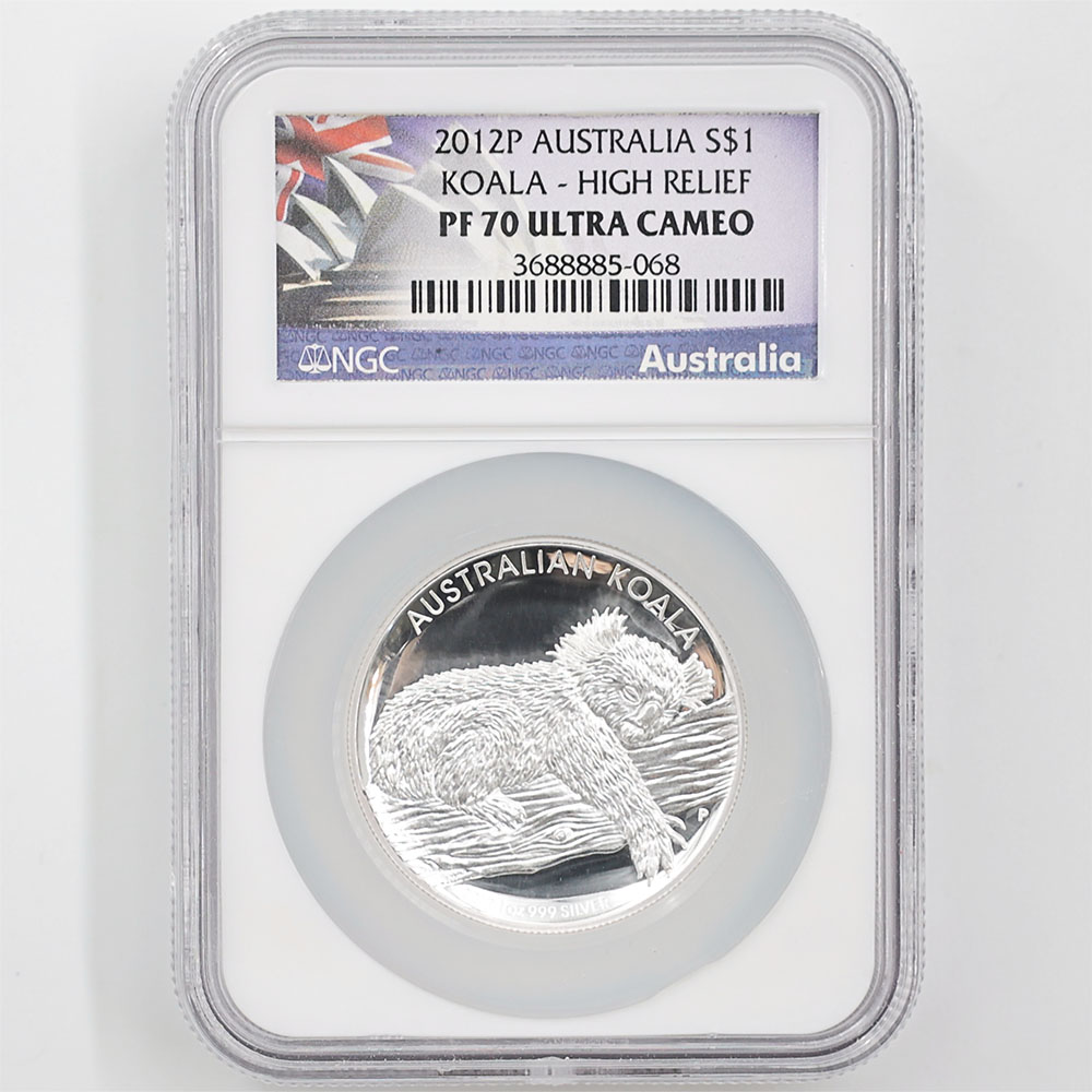  2012 ȥꥢ ϥ꡼  1ɥ  1 ץ롼 NGC PF70 UC ǹ ̤