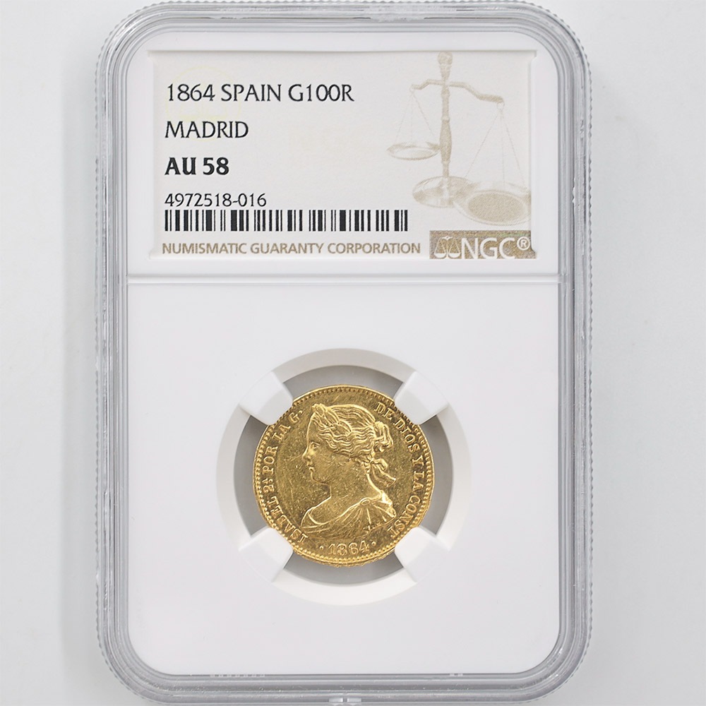 ��α�� �������� 1864 ���ڥ��� �ޥɥ�å� �����٥�2�� 100�쥢�� ��� NGC AU 58 �����ʡڥݥ���ȡ������ݥ������оݳ���