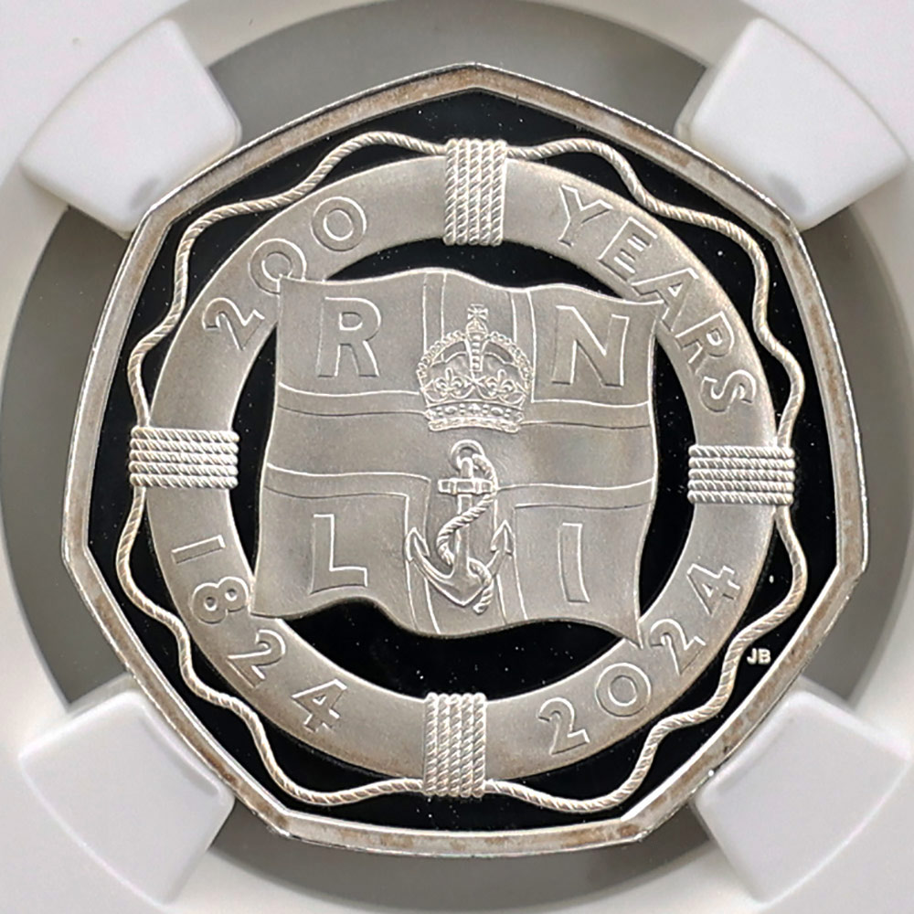 ����� 2024 �ѹ� RNLI200��ǯ 50�ڥ� �ԥ��ե��� ��� �ץ롼�� NGC PF 68 UC �ǹ���� ����̤������ ��Ȣ�� �����ꥹ ��� ������1��Τ�