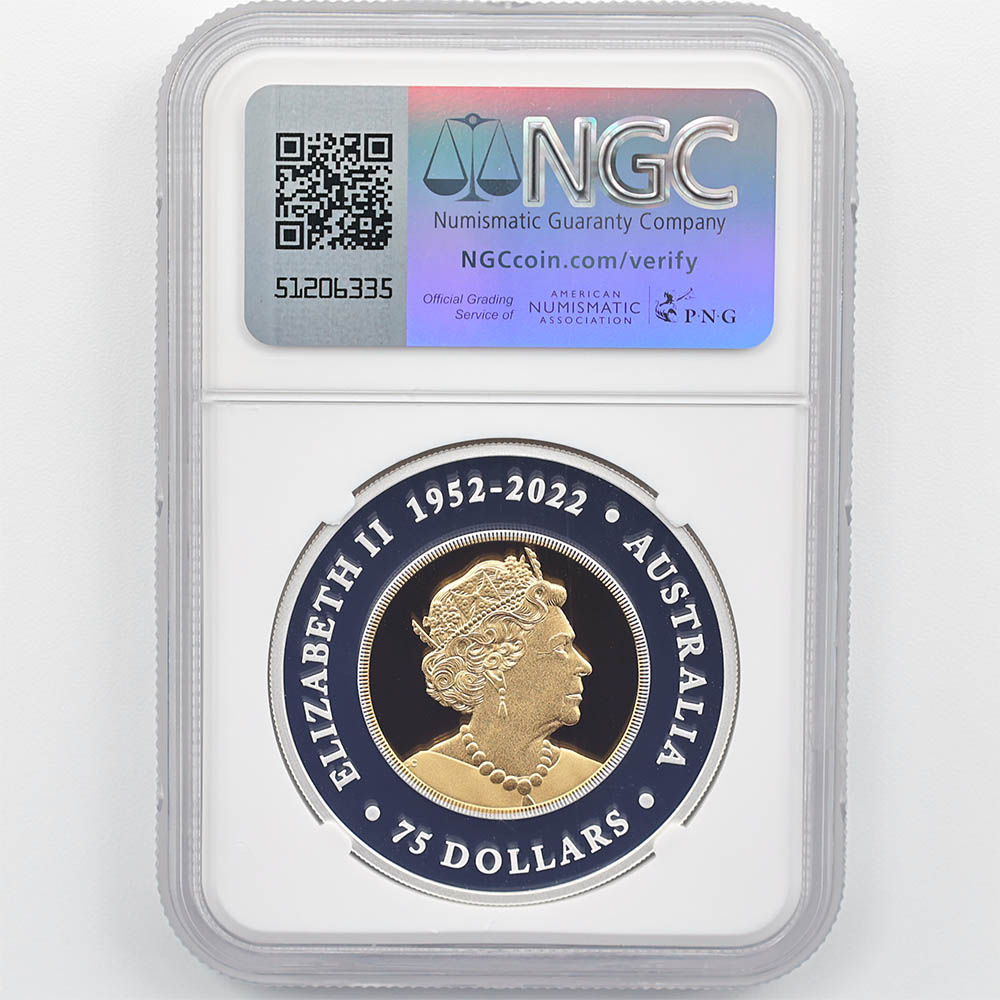 2023 �������ȥ�ꥢ ���ʥ����̥亮 75��ɥ� �Х��᥿��� 1.5���� �ץ롼�� NGC PF 70 UC FDOI ������ �ʽ�������� �ǹ���� ����̤������ ��Ȣ�� �����å��ơ��륤������