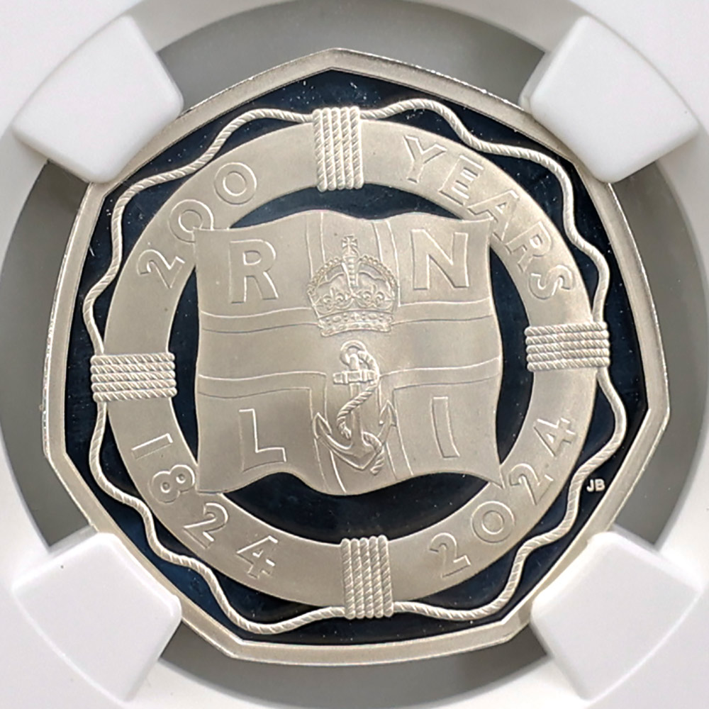 ����� 2024 �ѹ� RNLI200��ǯ 50�ڥ� ��� �ץ롼�� NGC PF 69 UC �ǹ���� ����̤������ ��Ȣ�� �����ꥹ ��� ������1��Τ�