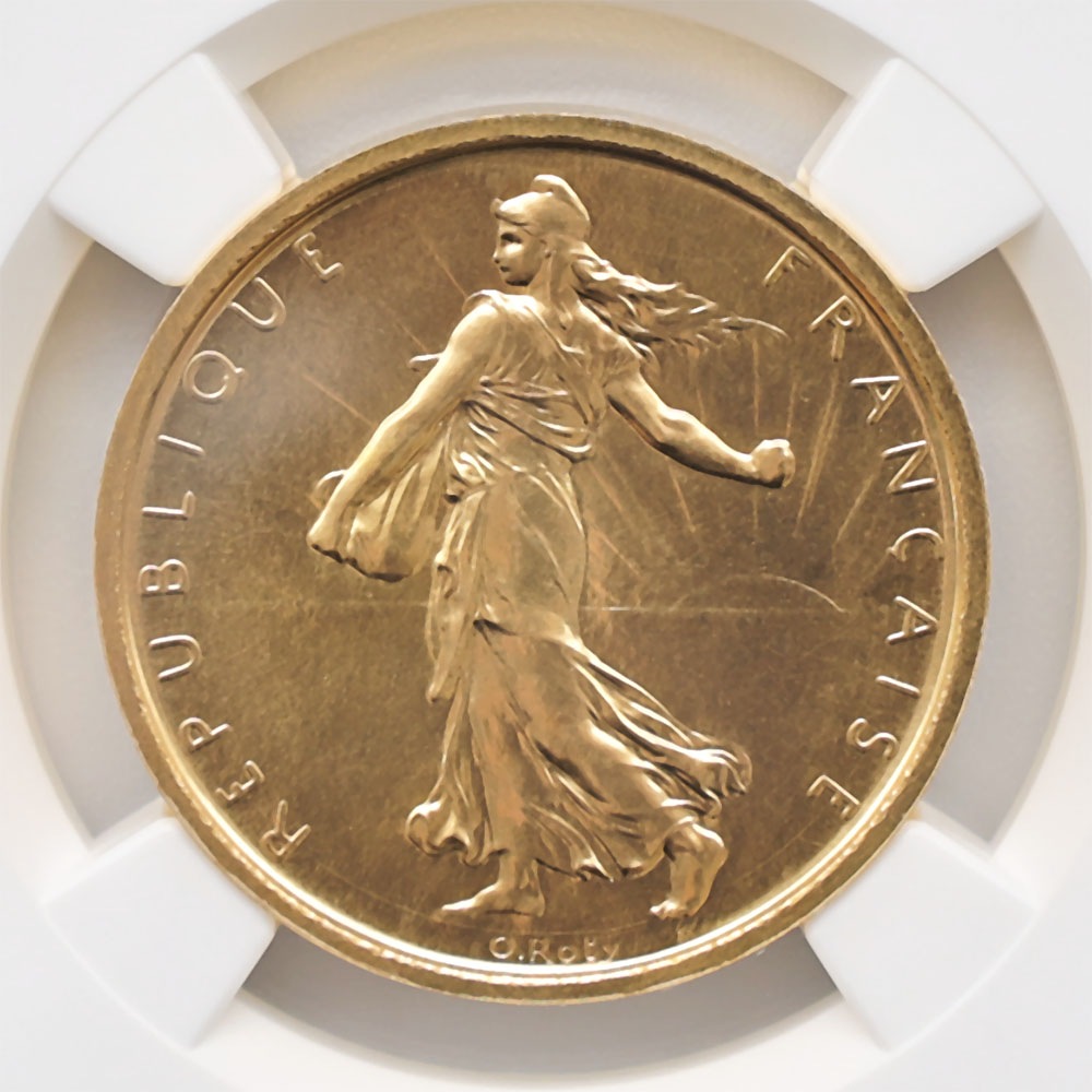 1960 �ե�� ��򼬤����� 5�ե�� �ԥ��ե��� ��� NGC MS 65 ̤���ѡ�����̤������ 