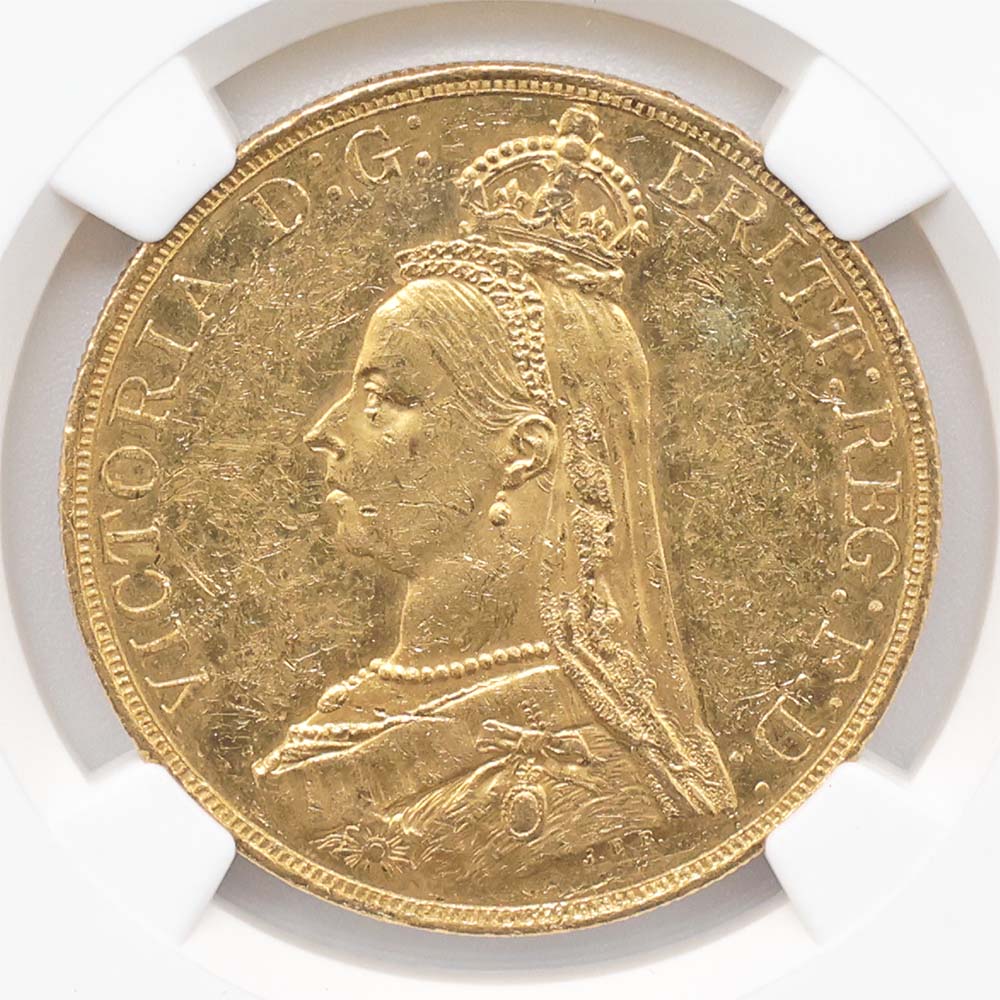 �������� 1887 �ѹ�ʥ����ꥹ�� �������ȥꥢ���� ����ӥ꡼�إå� 5�ݥ�ɡ�5���֥��˶�� �ץ롼�� NGC MS 60 PL ̤������ �ڥݥ���ȡ������ݥ������оݳ���
