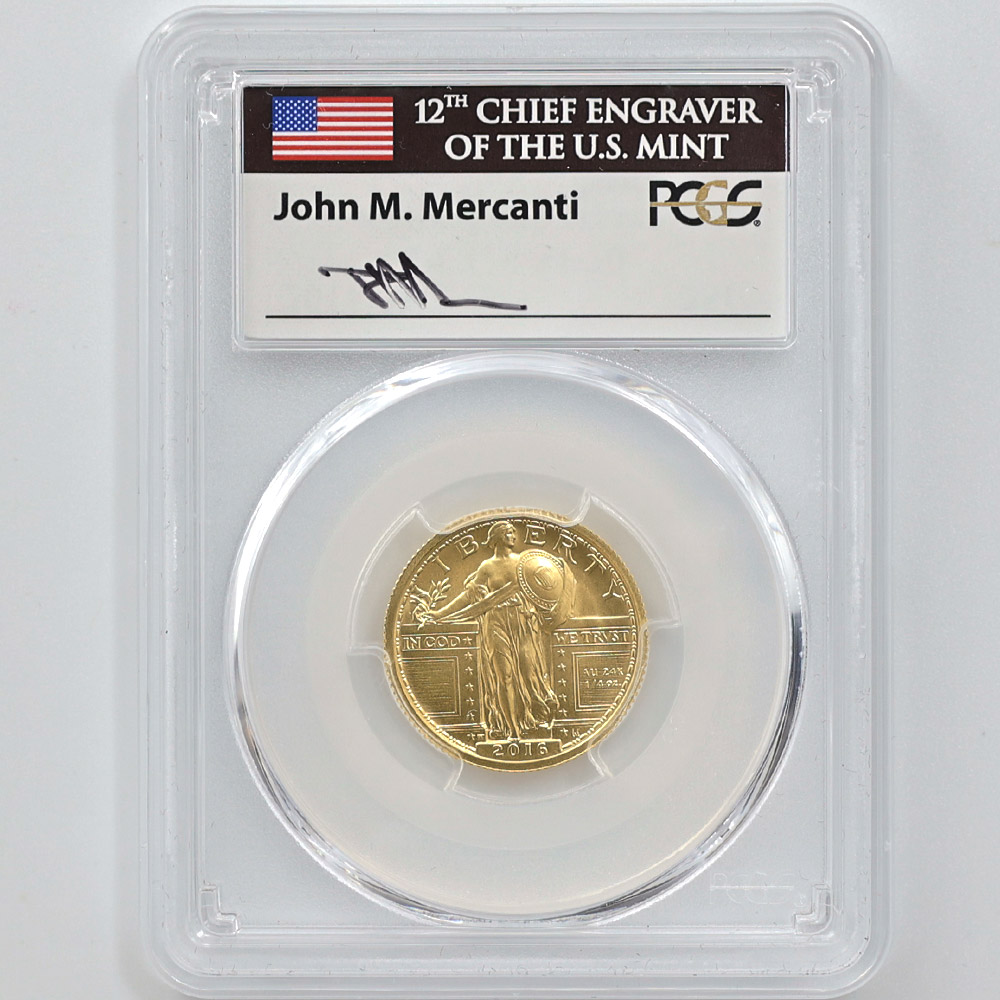 �������� 2016 ����ꥫ ���������󥰥�Хƥ�100��ǯ 25����� ��� 1/4���� PCGS SP 70 FDOI ������ �ʽ��������  �ǹ���� ����̤������ �ڥݥ���ȡ������ݥ������оݳ���