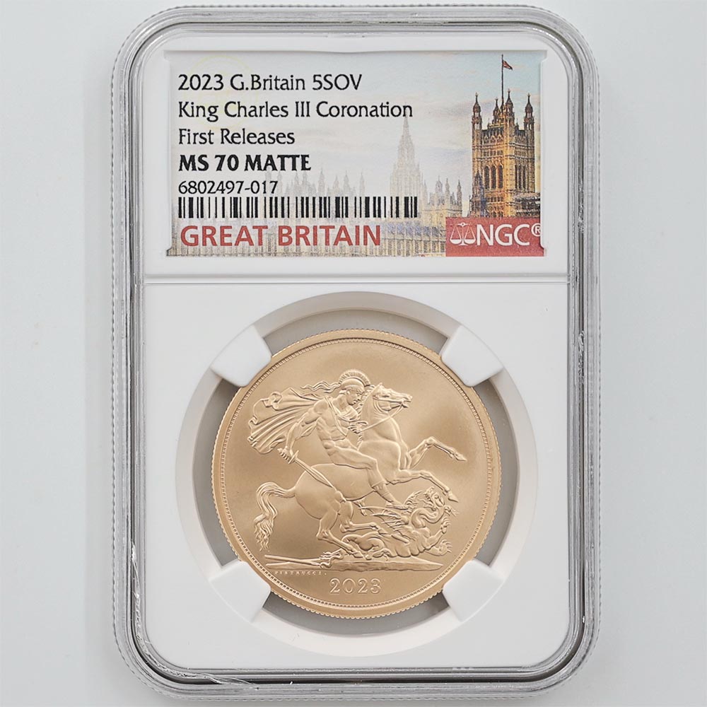 2023 チャールズ3世 戴冠記念 5ポンド 銀貨 NGC PF70UC FR 2023 チャールズ3世 戴冠記念 5ポンド 銀貨 NGC PF70UC FR