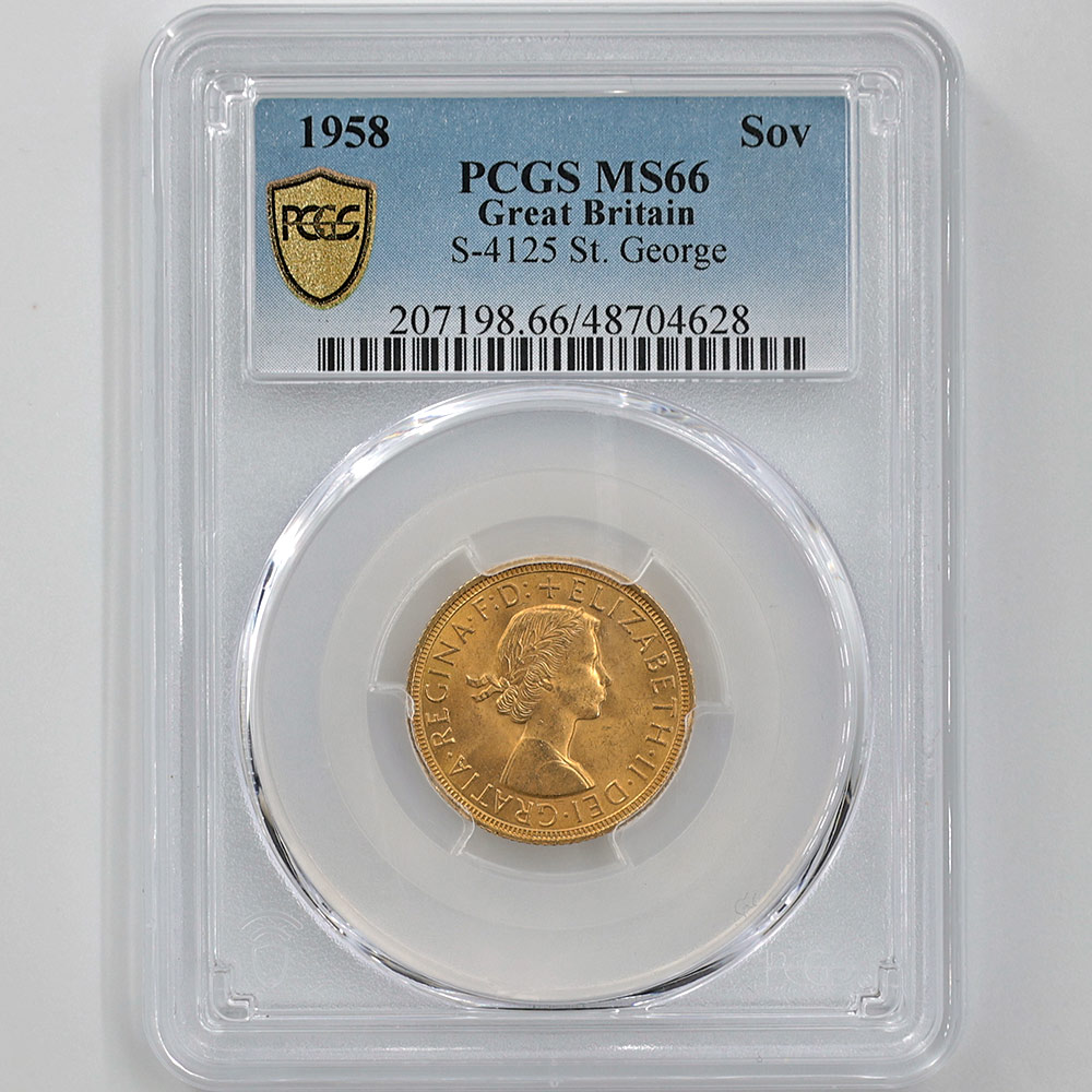 �������� 1958 �ѹ� ���ꥶ�٥�2�� ���֥�� ��� ̤���� PCGS MS 66 ��ǹ���� ����̤������ �����硼��ε�༣ �ڥݥ���ȡ������ݥ������оݳ���