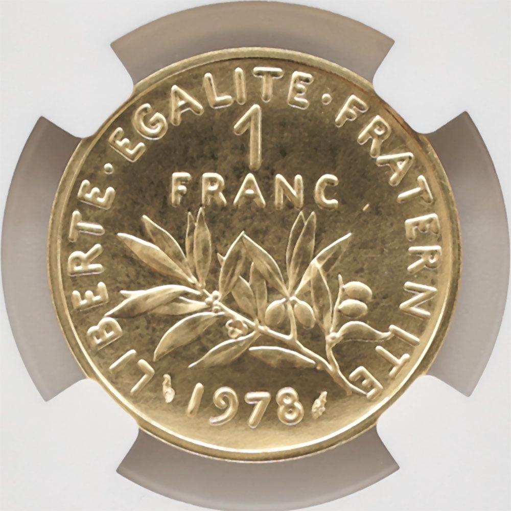 1978 �ե�� ��򼬤����� 1�ե�� �ԥ��ե��� ��� �ץ롼�� NGC PF 68  ����̤������