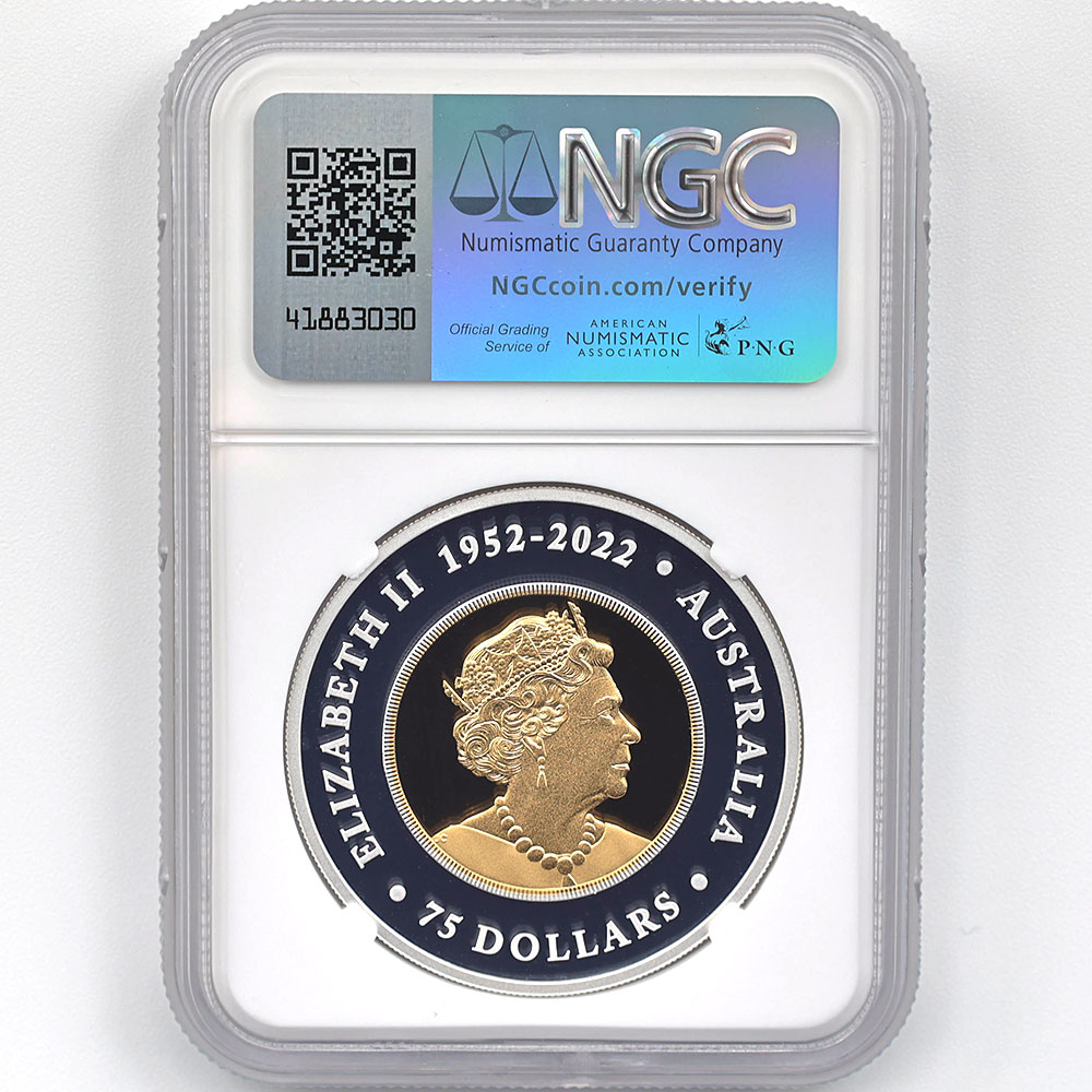 2023 �������ȥ�ꥢ ���ʥ����̥亮 75��ɥ� �Х��᥿��� 1.5���� �ץ롼�� NGC PF 70 UC FDOI ������ �ʽ�������� �ǹ���� ����̤������ ��Ȣ�� �����å��ơ��륤������