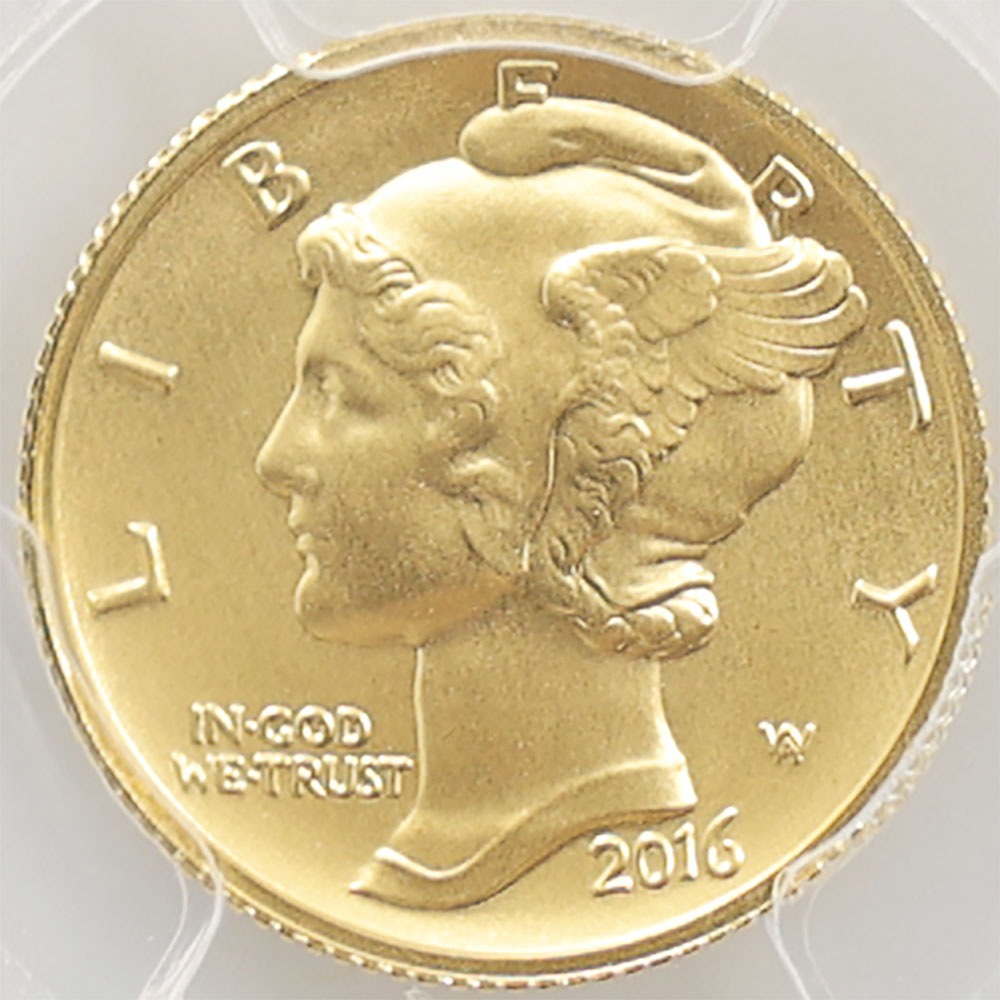 �������� 2016 ����ꥫ �ޡ�����꡼������ 100��ǯ��ǰ 10 ����� ���  1/10 ���� ̤���� PCGS SP 70 FS ������ �ǹ���� ����̤������