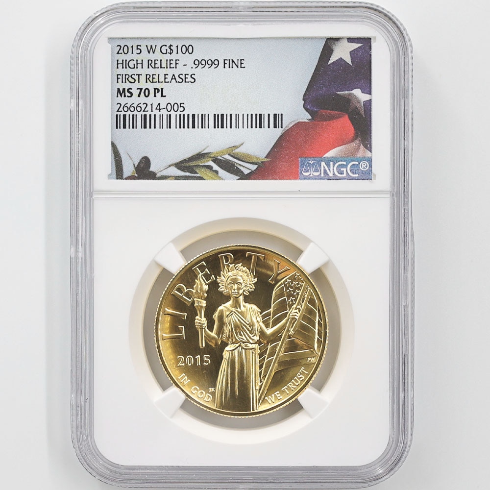 �������� 2015 ����ꥫ �ϥ���꡼�� ��ͳ�ν��� ��Хƥ� 100�ɥ� ��� 1���� NGC MS 70 PL FR ������ �ǹ���� ����̤�����ʡڥݥ���ȡ������ݥ������оݳ���