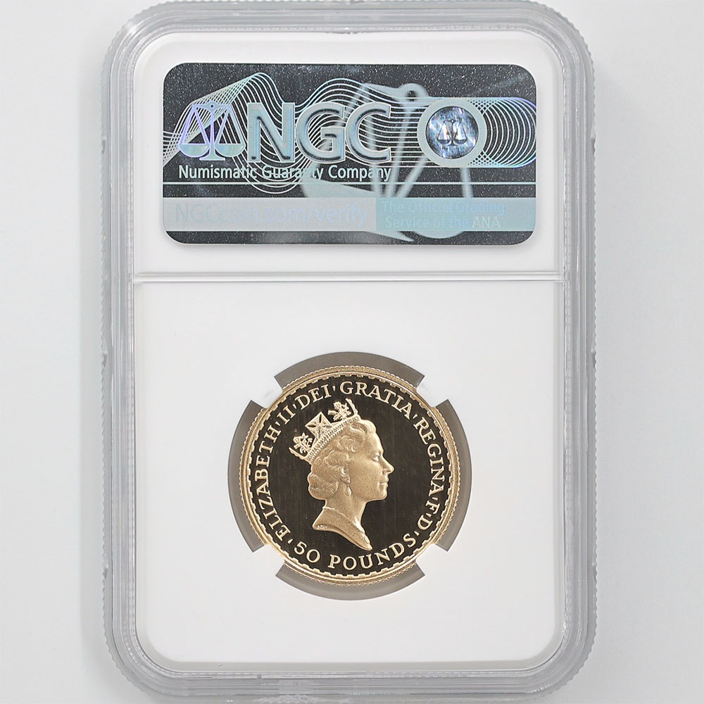 �������� 1988 �ѹ� ���ꥶ�٥�2�� �֥꥿�˥� 50�ݥ�� ��� 1/2���� �ץ롼�� NGC PF 70 UC �ǹ���� ����̤������ �ڥݥ���ȡ������ݥ������оݳ���