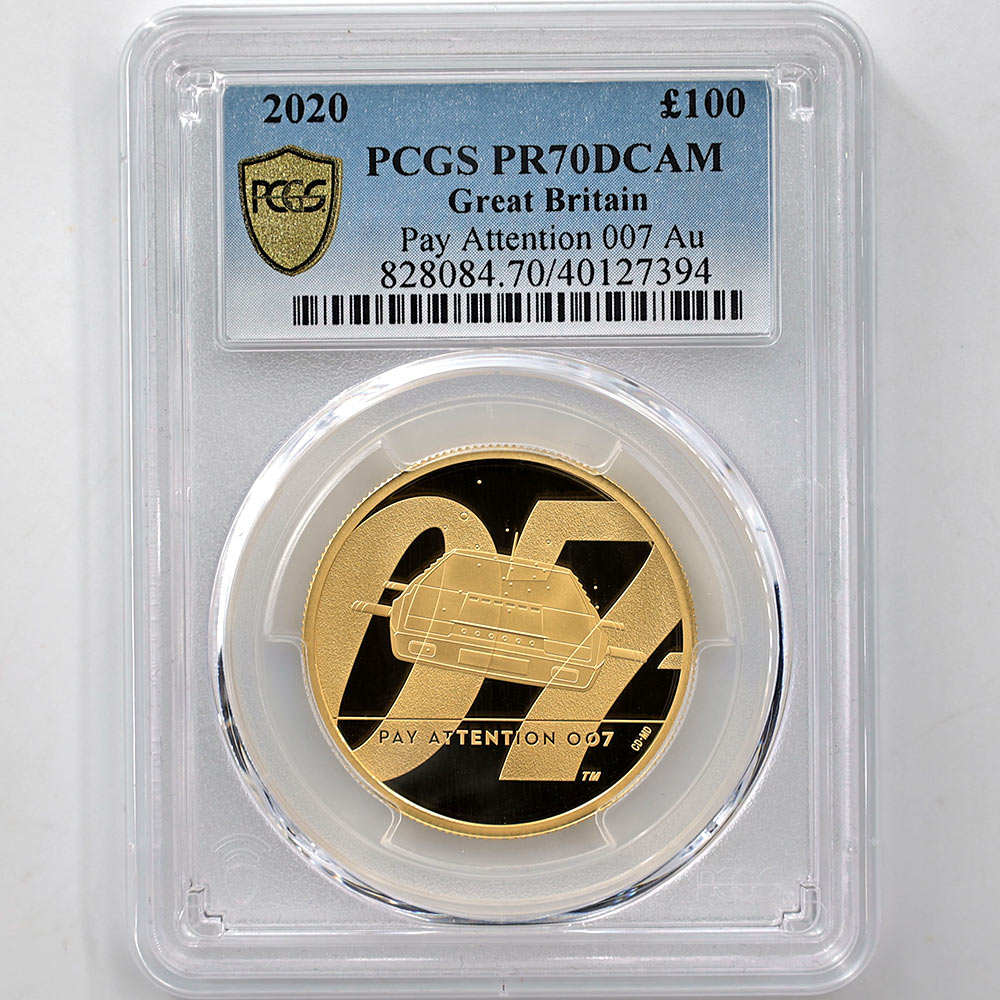�������� 2020 �ѹ� 007 �������ॺ���ܥ�� ��2�� 100�ݥ�� ��� 1���� �ץ롼�� PCGS PR 70 DCAM �ǹ���� ����̤������ ��Ȣ�աڥݥ���ȡ������ݥ������оݳ���