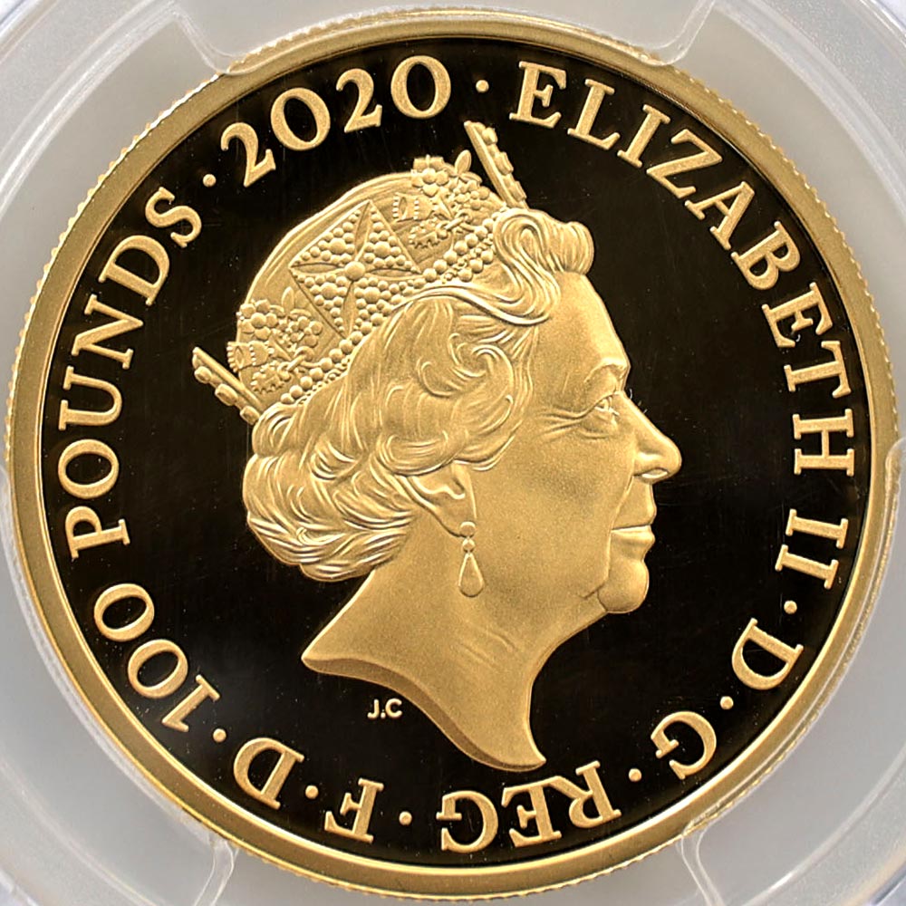 �������� 2020 �ѹ� 007 �������ॺ���ܥ�� ��2�� 100�ݥ�� ��� 1���� �ץ롼�� PCGS PR 70 DCAM �ǹ���� ����̤������ ��Ȣ�աڥݥ���ȡ������ݥ������оݳ���