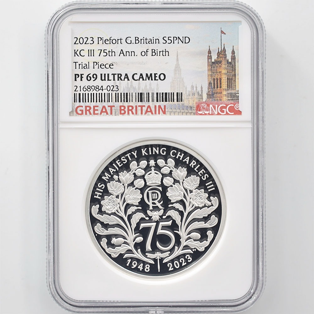 ����� 2023 �ѹ� ���㡼�륺3�� ����75��ǯ��ǰ 5�ݥ�� �ԥ��ե��� ��� �ץ롼�� NGC PF 69 UC �ǹ���� ����̤������ ��Ȣ�� �����ꥹ ��� ������1��Τ�