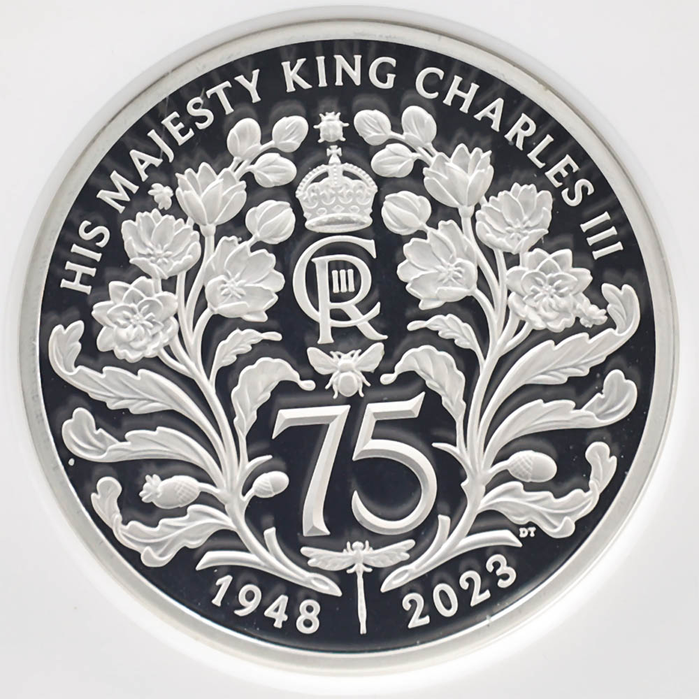 ����� 2023 �ѹ� ���㡼�륺3�� ����75��ǯ��ǰ 5�ݥ�� �ԥ��ե��� ��� �ץ롼�� NGC PF 69 UC �ǹ���� ����̤������ ��Ȣ�� �����ꥹ ��� ������1��Τ�