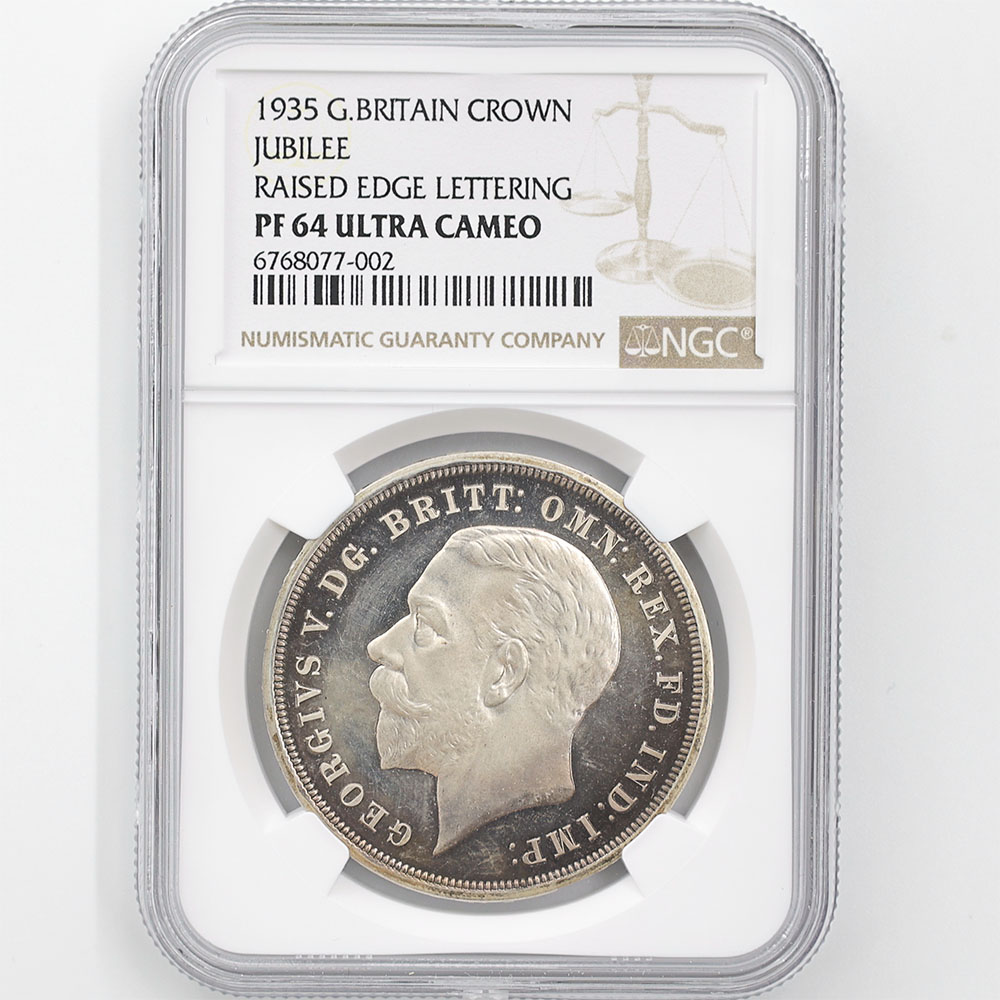 �������� 1935 �ѹ�  ���硼��5�� 1���饦�� ��� �ץ롼�� NGC PF 64 UC ̤���ѡ�����̤������ RAISED EDGE LETTERING �ڥݥ���ȡ������ݥ������оݳ���
