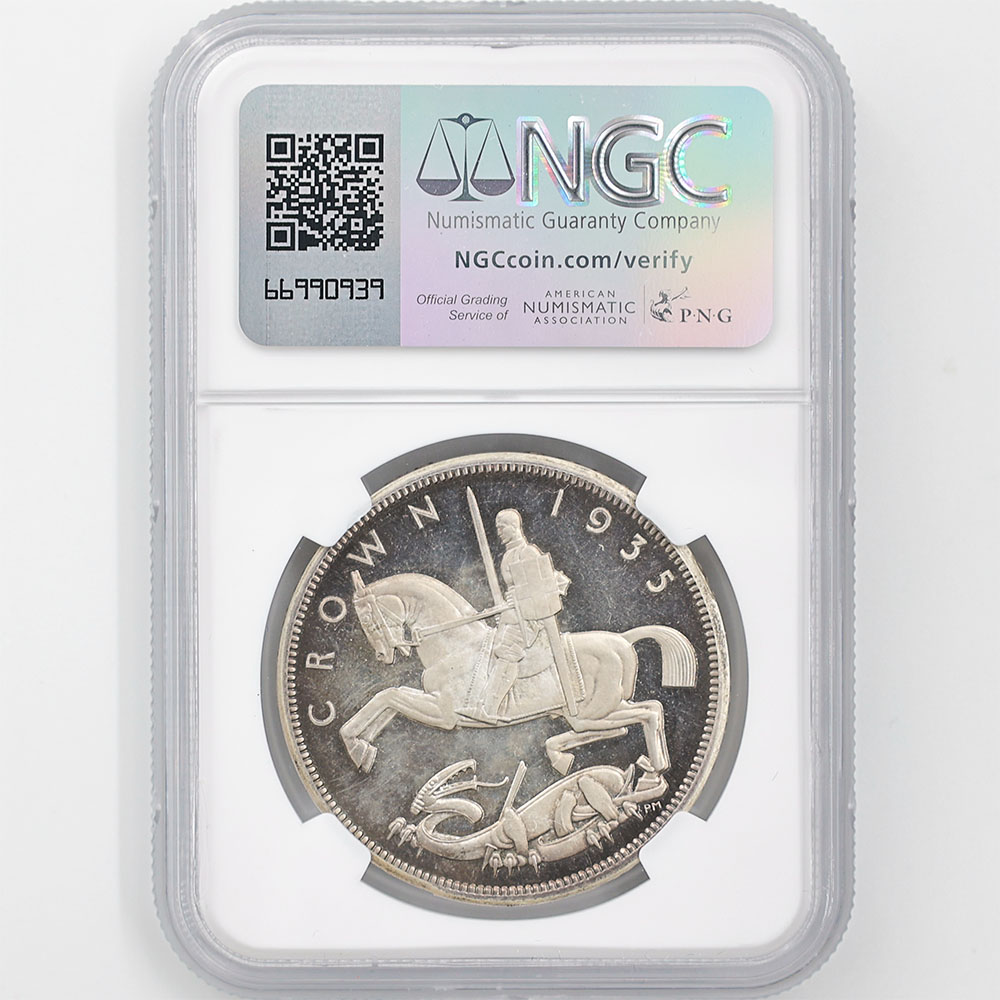 �������� 1935 �ѹ�  ���硼��5�� 1���饦�� ��� �ץ롼�� NGC PF 64 UC ̤���ѡ�����̤������ RAISED EDGE LETTERING �ڥݥ���ȡ������ݥ������оݳ���