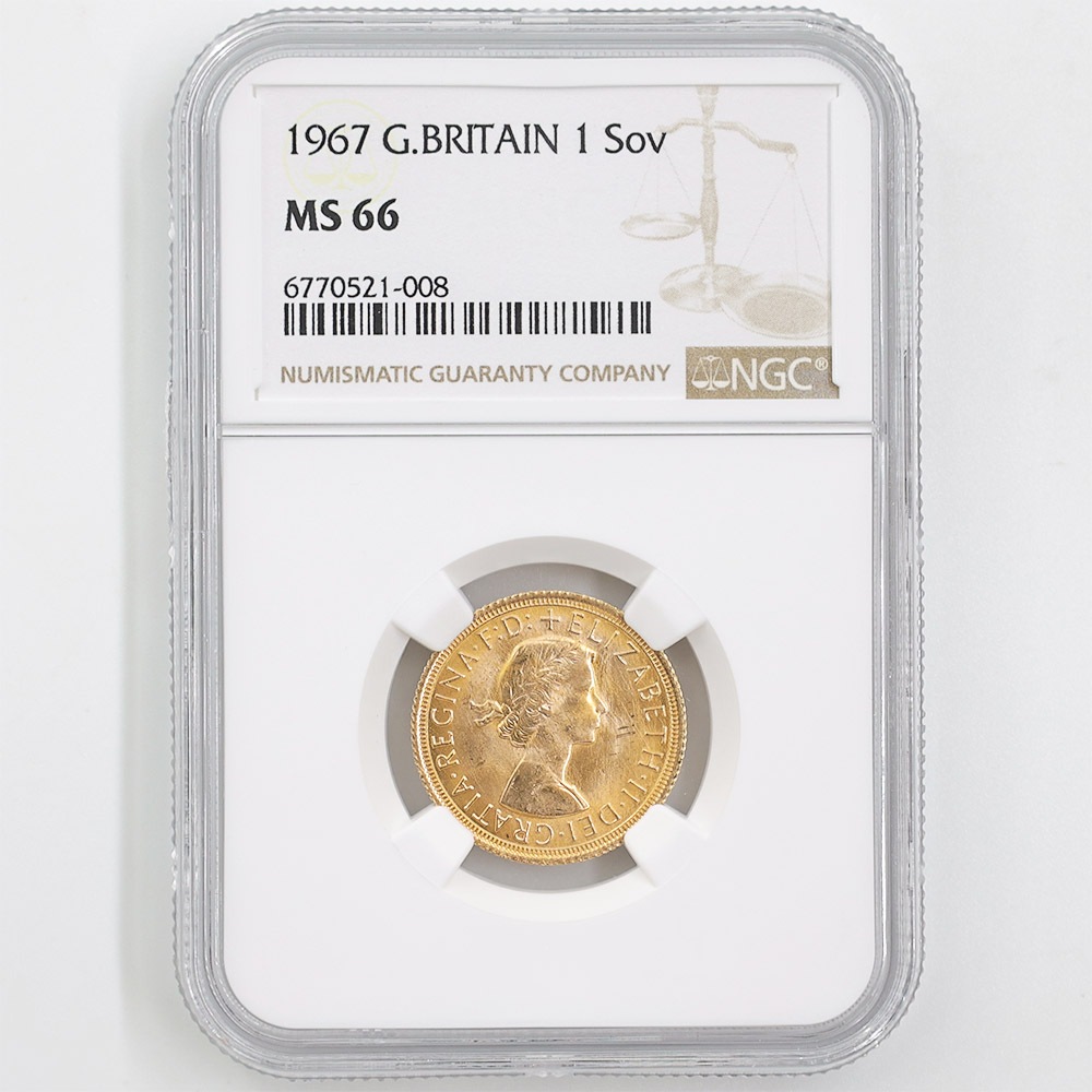 1967 �ѹ� ���ꥶ�٥�2�� ���֥�� 1�ݥ�ɡ�1���֥��˶�� NGC MS 66 ����̤������ �����硼��ε�༣