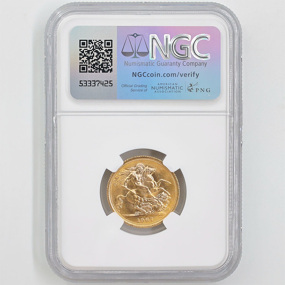 1967 �ѹ� ���ꥶ�٥�2�� ���֥�� 1�ݥ�ɡ�1���֥��˶�� NGC MS 66 ����̤������ �����硼��ε�༣