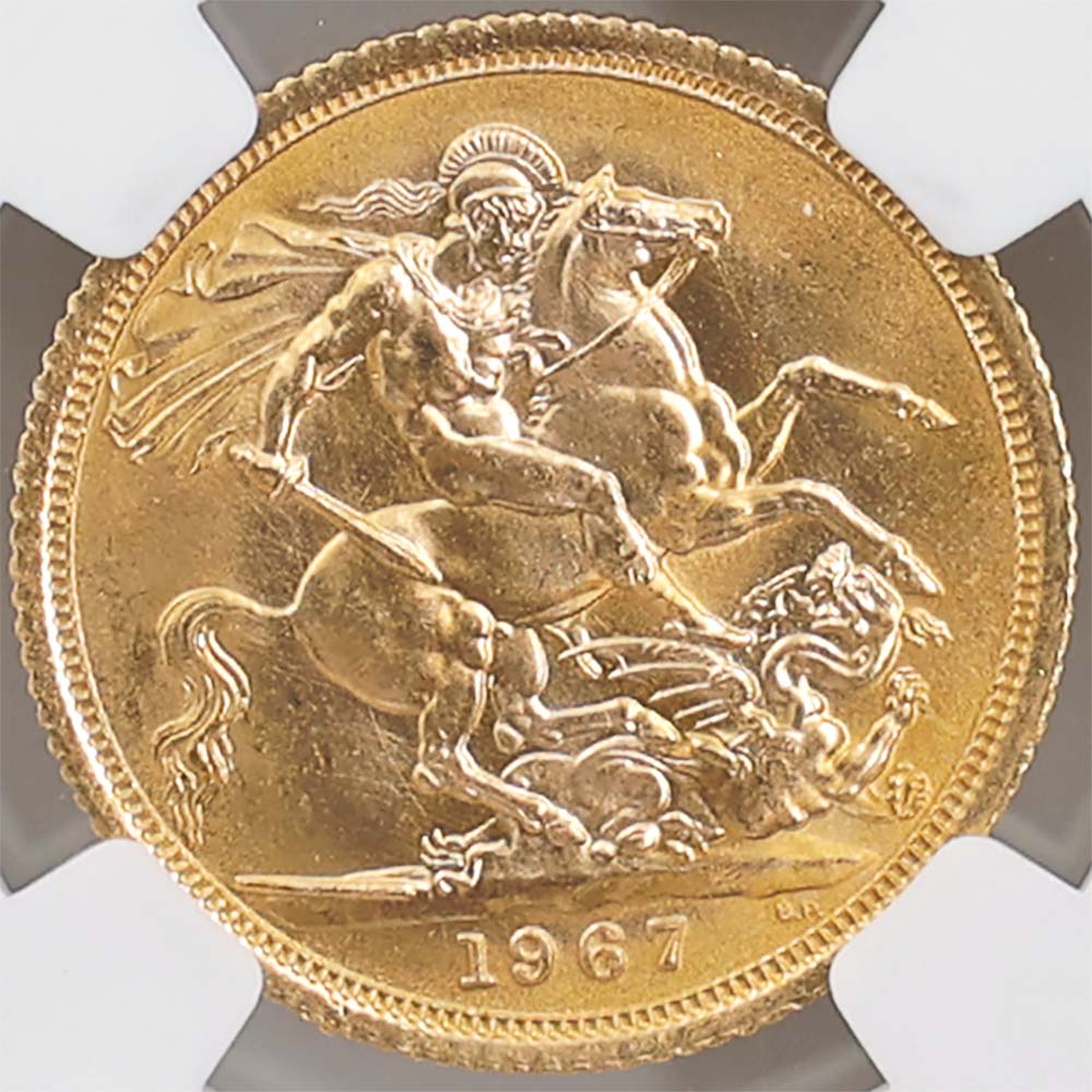 1967 �ѹ� ���ꥶ�٥�2�� ���֥�� 1�ݥ�ɡ�1���֥��˶�� NGC MS 66 ����̤������ �����硼��ε�༣