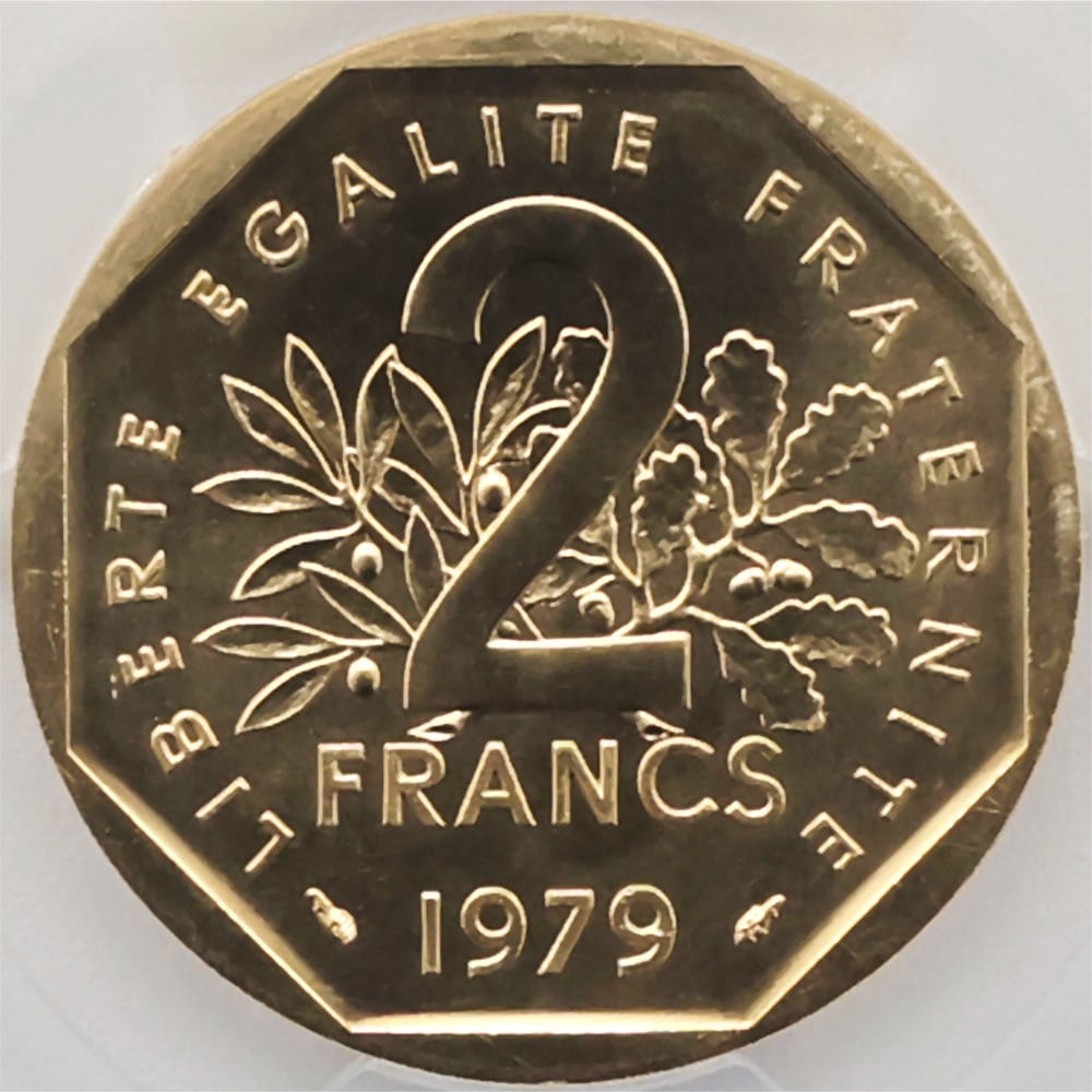 1979 �ե�� ��򼬤����� 2�ե�� �ԥ��ե��� ��� PCGS SP 68 ����̤������