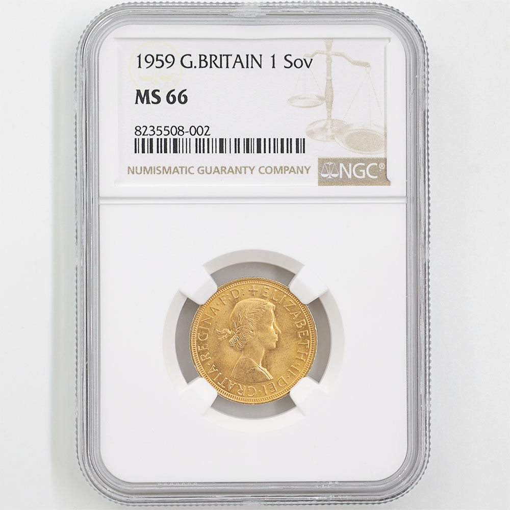 1959 �ѹ� ���ꥶ�٥�2�� ���֥�� 1�ݥ�ɡ�1���֥��˶�� NGC MS 66 ����̤������ �����硼��ε�༣