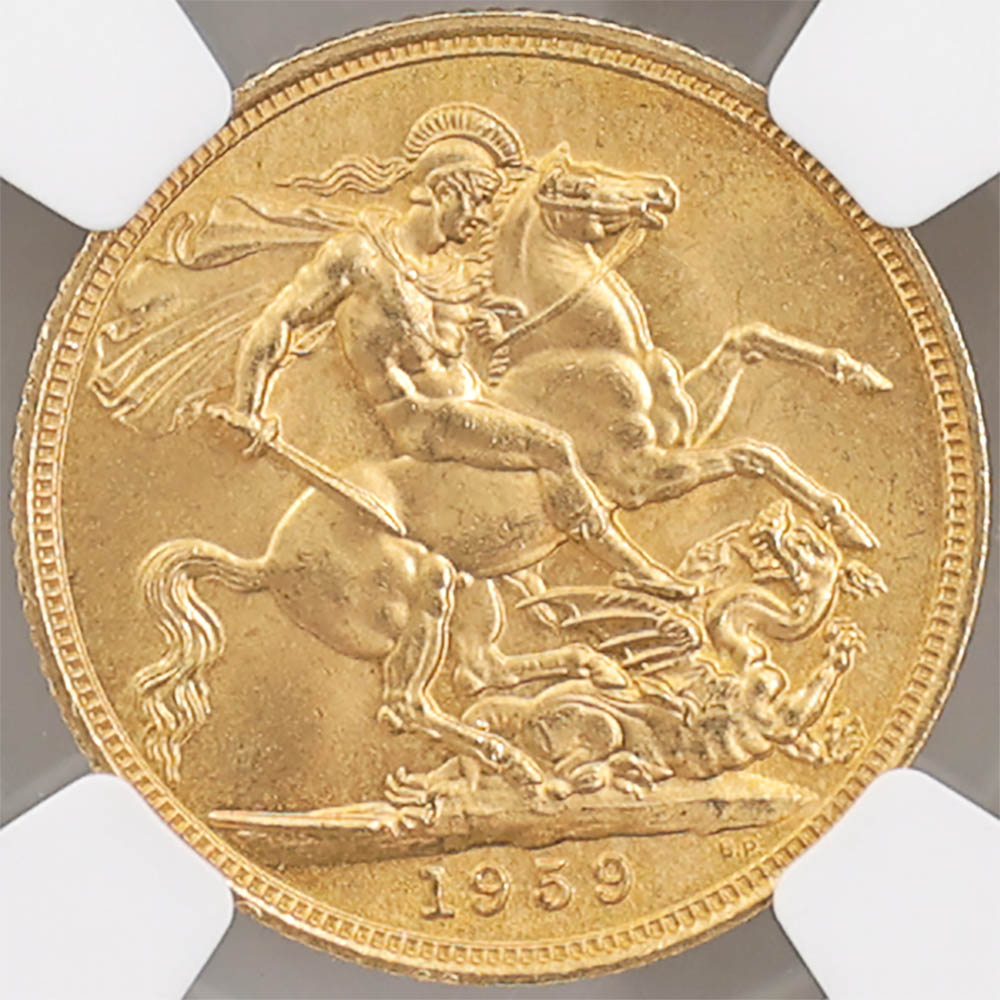 1959 �ѹ� ���ꥶ�٥�2�� ���֥�� 1�ݥ�ɡ�1���֥��˶�� NGC MS 66 ����̤������ �����硼��ε�༣