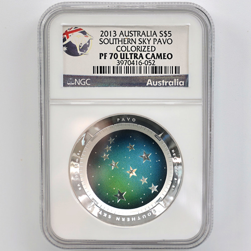 ������ 2013 �������ȥ�ꥢ ��ŷ��ŷ��� �����㤯�� �ɡ��෿ ��� 1���� �ץ롼��  NGC PF 70 UC �ǹ���� ����̤������