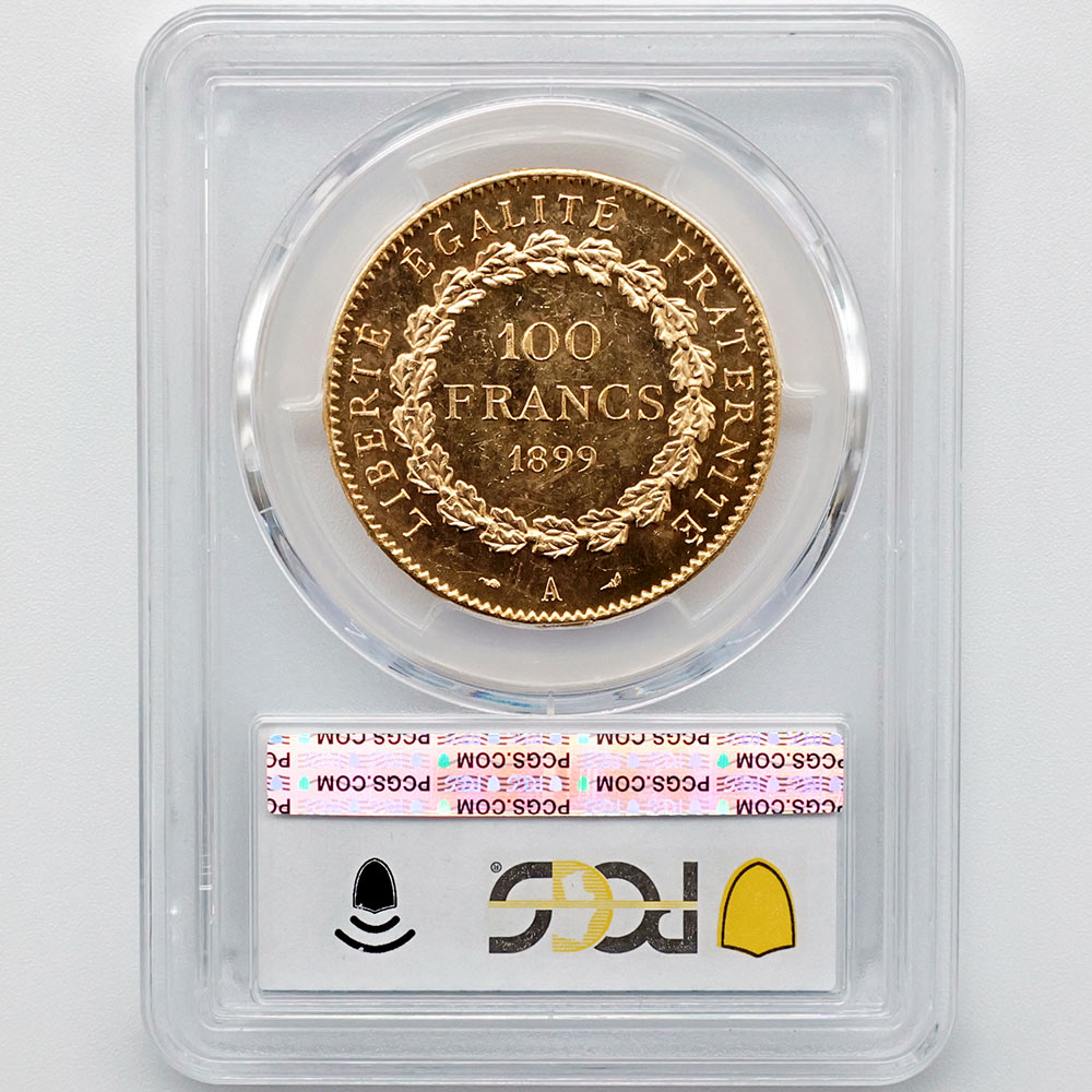 1899A �ե�� ���󥸥��� 100�ե�� ��� PCGS MS 64 ��ǹ���� ̤���ѡ�����̤������