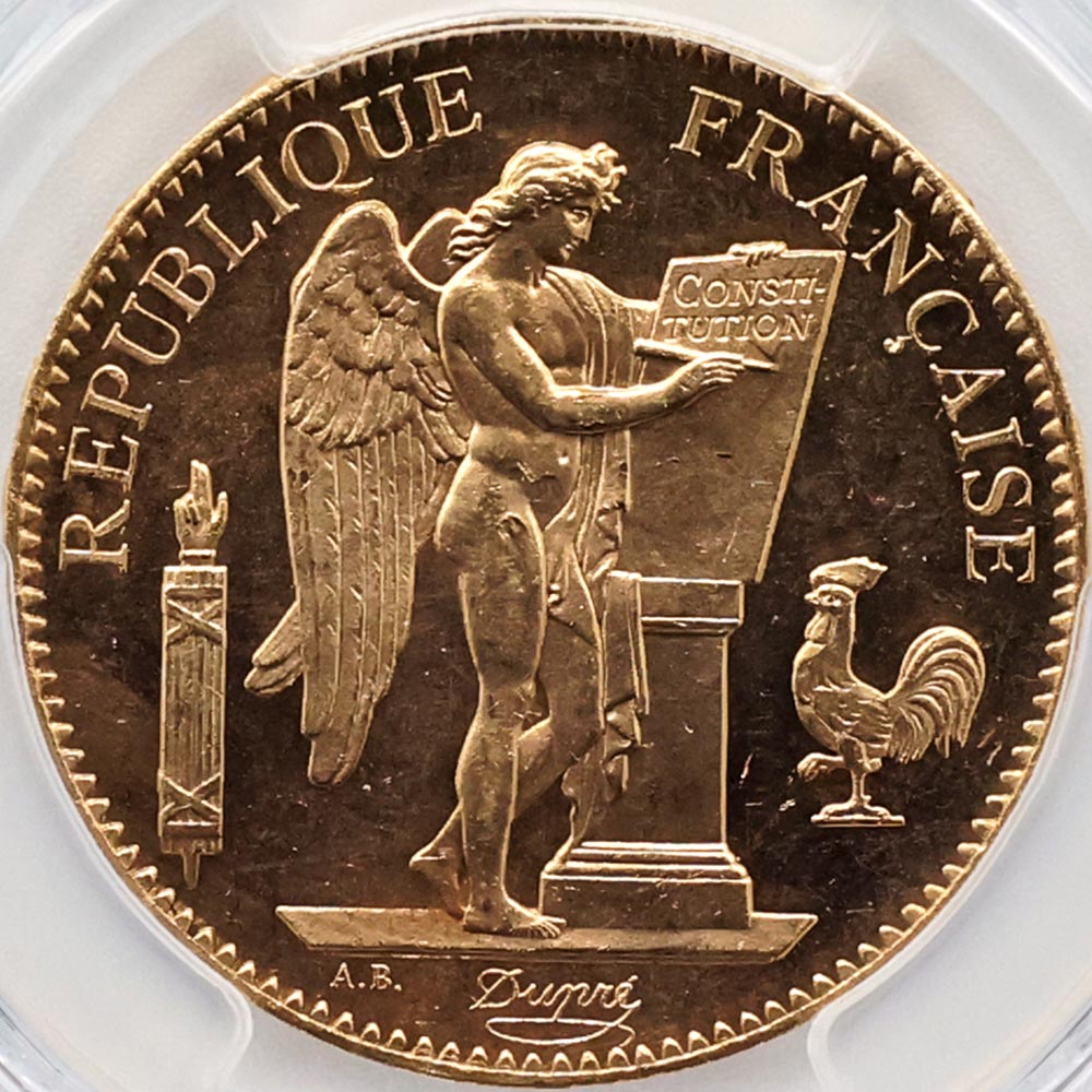 1899A �ե�� ���󥸥��� 100�ե�� ��� PCGS MS 64 ��ǹ���� ̤���ѡ�����̤������