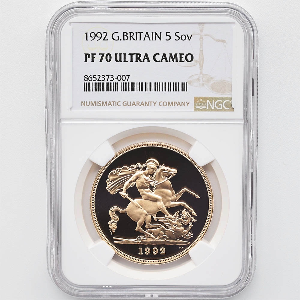 1992 �ѹ� ���ꥶ�٥�2�� ���֥�� 5�ݥ�ɡ�5���֥��˶�� �ץ롼�� NGC PF 70 UC �ǹ���� ����̤������ �����硼��ε�༣ �����ꥹ ���