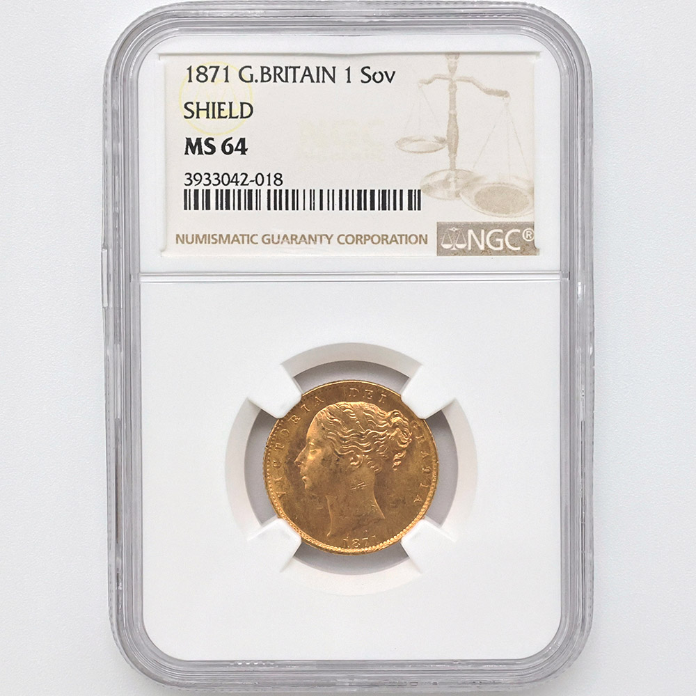 �������� 1871 �ѹ�ʥ����ꥹ�� �������ȥꥢ���� 1�ݥ�ɡ�1���֥��� ��� NGC MS 64 ̤���ѡ�����̤������ ��󥰥إåɡڥݥ���ȡ������ݥ������оݳ���