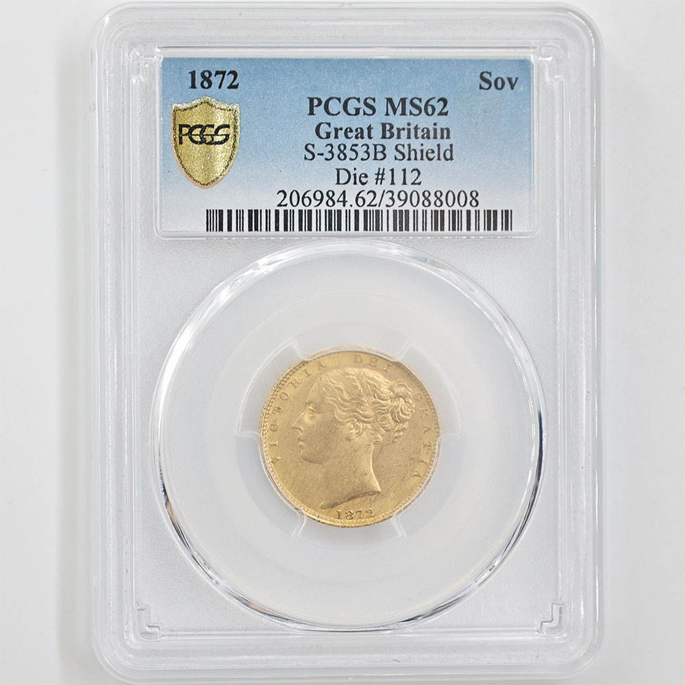 �������� 1872 �ѹ� �������ȥꥢ���� ��󥰥��֥�� 1�ݥ�ɡ�1���֥��˶�� PCGS MS 62 ��̤������ �ڥݥ���ȡ������ݥ������оݳ���