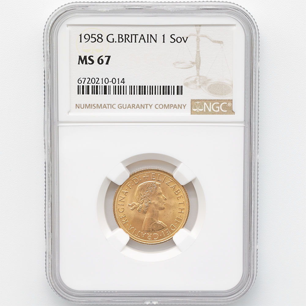 1958 �ѹ� ���ꥶ�٥�2�� ���֥�� 1�ݥ�ɡ�1���֥��˶�� NGC MS 67 �ǹ���� ����̤������ �����硼��ε�༣ 