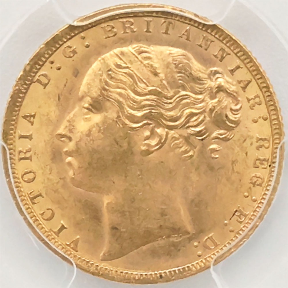 �������� 1871 �ѹ�ʥ����ꥹ�� �������ȥꥢ���� 1�ݥ�ɡ�1���֥��� ��� PCGS MS 64 ̤���ѡ�����̤������ ��󥰥إå� �����硼��ε�༣  �ڥݥ���ȡ������ݥ������оݳ���