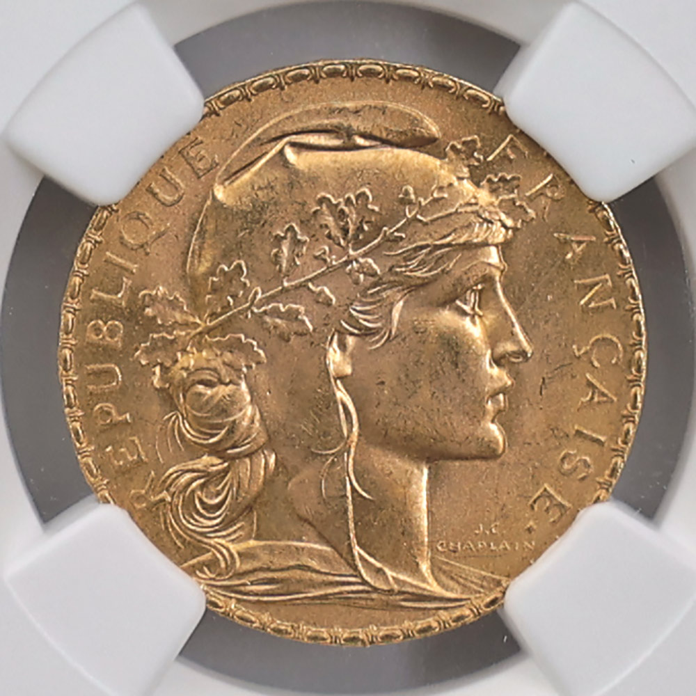 �������� 1907 �ե�� �ޥꥢ��� 20�ե�� ��� NGC MS 66+ ����̤�����ʡڥݥ���ȡ������ݥ������оݳ���