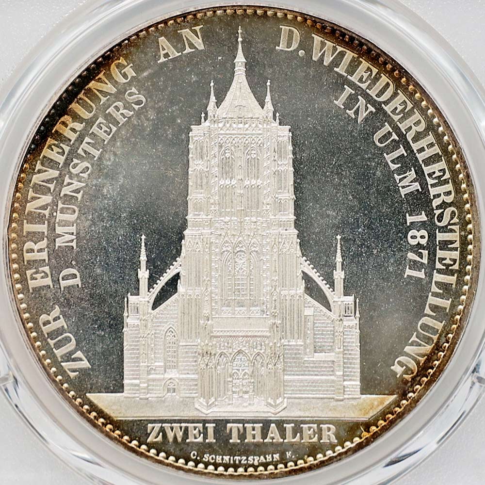 1871 �ɥ��� �����ƥ�٥륯���� ������1�� ���������Ʋ������ǰ 2�����顼 �ץ롼�� ��� PCGS PR 66+ CAM �ǹ���� ����̤������
