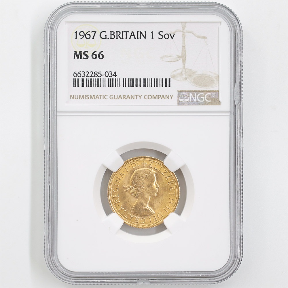 1967 �ѹ� ���ꥶ�٥�2�� ���֥�� 1�ݥ�ɡ�1���֥��˶�� NGC MS 66 ����̤������ �����硼��ε�༣