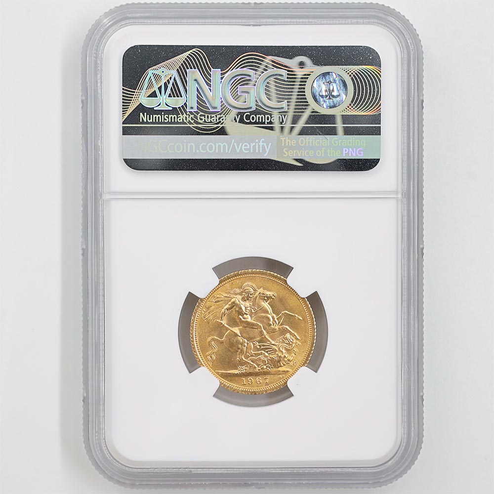 1967 �ѹ� ���ꥶ�٥�2�� ���֥�� 1�ݥ�ɡ�1���֥��˶�� NGC MS 66 ����̤������ �����硼��ε�༣