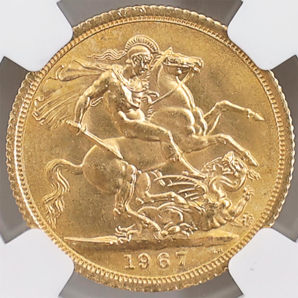 1967 �ѹ� ���ꥶ�٥�2�� ���֥�� 1�ݥ�ɡ�1���֥��˶�� NGC MS 66 ����̤������ �����硼��ε�༣