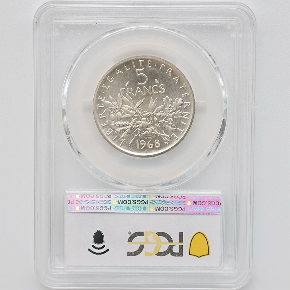 1968 �ե�� ��򼬤����� 5�ե�� �ԥ��ե��� ��� PCGS SP 69 �ǹ���� ����̤������