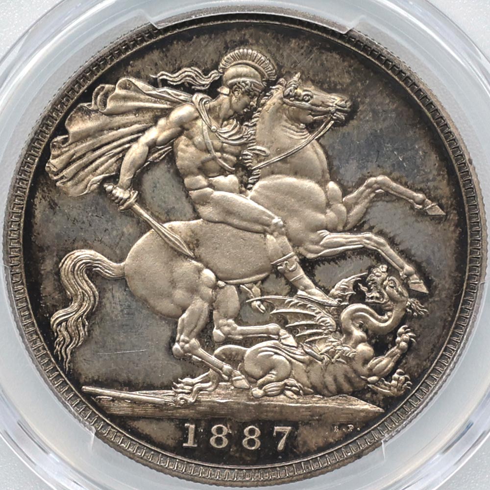 1887 �ѹ�ʥ����ꥹ�� �������ȥꥢ���� ����ӥ꡼�إå� 1���饦�� ��� �ץ롼�� PCGS PR 64 ̤���ѡ�����̤������