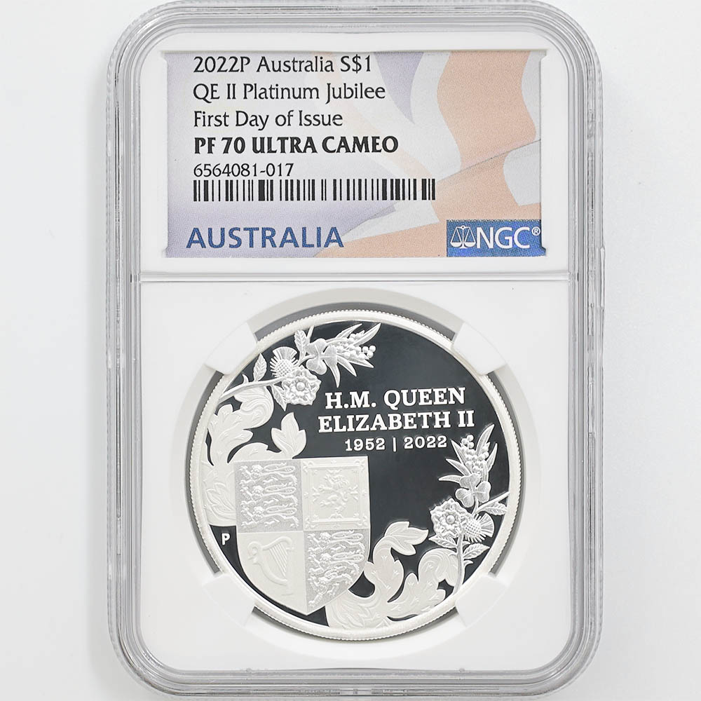 �辰���꾦�� 2022 �������ȥ�ꥢ ���ꥶ�٥�2��¨��70��ǯ��ǰ �ץ���ʡ�����ӥ꡼ 1��ɥ� ��� 1���� �ץ롼�� NGC PF 70 UC FDOI ������ �ʽ�������˺ǹ���� ����̤������ ��Ȣ�� �������ȥ�ꥢ ���